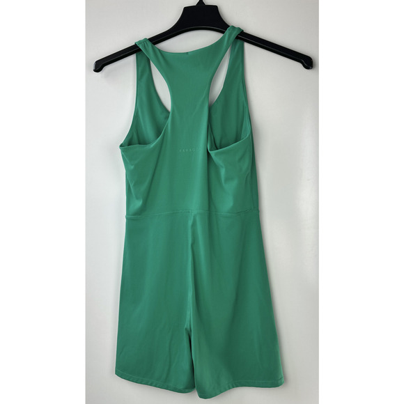 Paragon FlexSweat Sculptseam Shortsuit Green 1 Piece Bodysuit Romper Size Large - Picture 8 of 10
